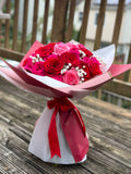 Pink Passion - 24 Roses Bouquet / Pink Passion - Bouquet de 24 Rosas