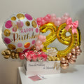 Birthday Glam Box - Flowers, Ferrero & Balloons / Birthday Glam Box - Flores, Ferrero y Globos