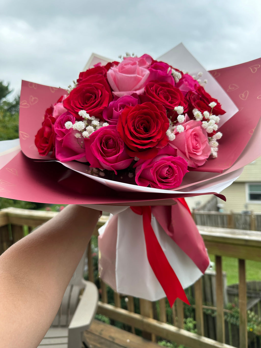 Pink Passion - 24 Roses Bouquet / Pink Passion - Bouquet de 24 Rosas