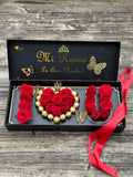 I Love U Box | Caja I ❤️ U con Rosas y Chocolates