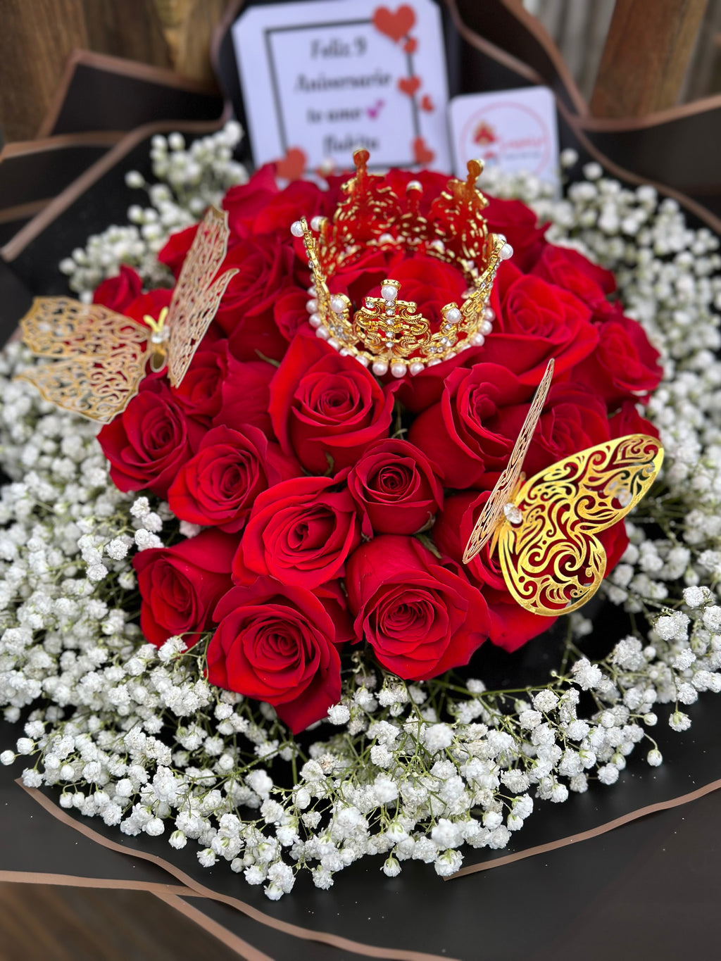Royal Love - 36 Roses Bouquet / Royal Love - Bouquet de 36 Rosas