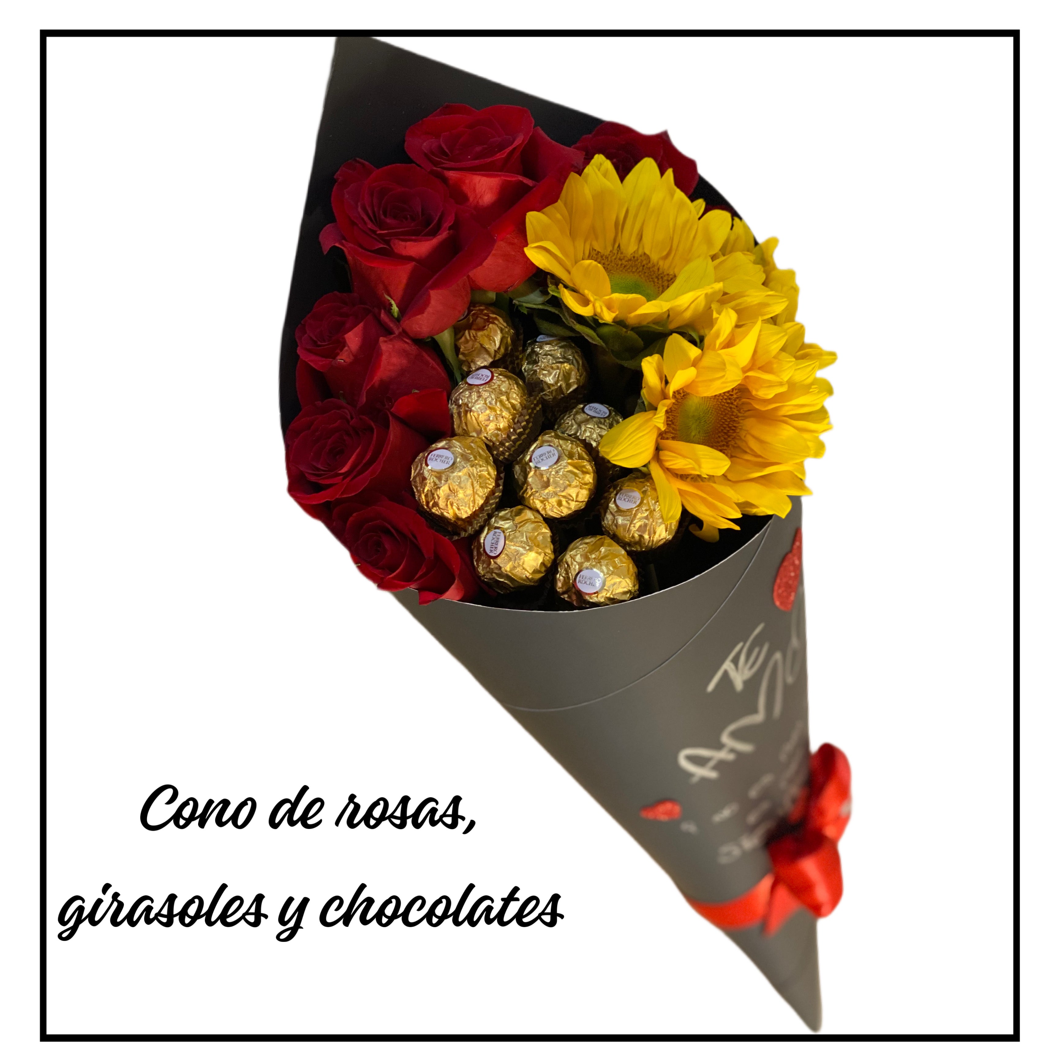 Luxe Bloom Cone / Luxe Bloom Cone - Cono de Flores y Chocolates