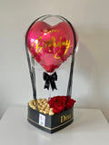 Signature Heart Box | Caja Corazón Personalizada con Rosas, Ferrero y Globo